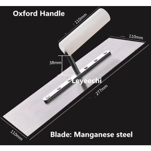 High Quality 277*110mm Manganese steel Blade Oxford Handle Plaster Trowel Construction Concrete Spatula Tool