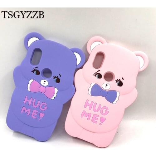 Silicone Phone Case For Xiaomi Mi A2 Lite Case Cute 3D Bear Cartoon Soft Back Cover Phone Shell For Xiomi Mi A2 MiA2 Lite Coque