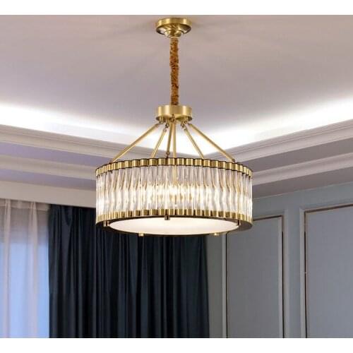 Modern Crystal Gold Ceiling Chandeliers Led Hang Lamp Chandelier Lighting For Living Room Bedroom Indoor Light Cristal Lustre