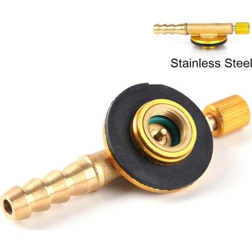 Outdoor Gas Stove Safe Adapter Camping Switching Durable Stainless Steel Gas Stove Burner Furnace Connector Tank Adapter Valve