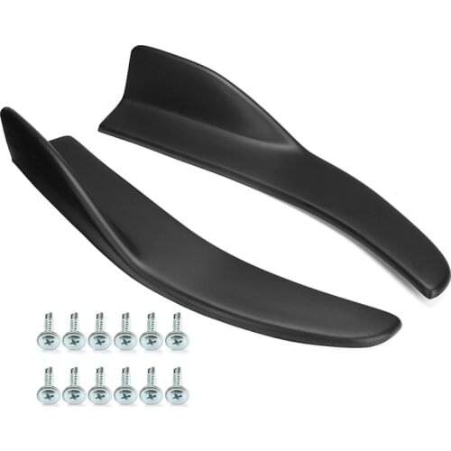 Universal Car Rear Bumper Lip Winglets Side Skirt Extensions V7 Style Splitter Diffuser Protection Bright Rear Splitter Lip