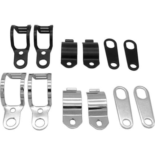 Universal Motorbike Turn Signal Light Relocater Holder Fork Clamps+Shock Bracket Motorcycle Relocation Brackets Indicator Holder