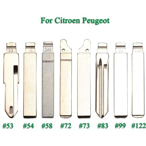 Bilchave VA2 HU83 SX9 Flip Key Blade For Citroen C4L Triumph Peugeot 307 207 Car Key Blade Fob #53 #54 #58 #72 #73 #83 # 99 #122