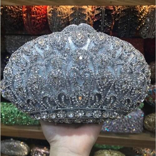 XIYUA crystal purple clutch bags design women party Rhinestone Bridesmaid clutch purse clutch evening bags wedding pouch bag