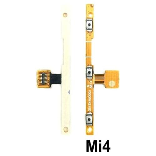 New Power on/off & volume up/down buttons flex cable Replacement for Xiaomi Mi4 Mi4C Mi4i Mi4S phone