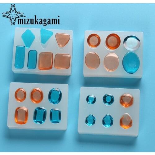 1pcs UV Resin Jewelry Liquid Silicone Mold Round Square Beads Pendant Resin Casting Mold Tool Decor For DIY Jewelry Making Molds