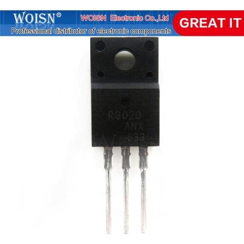 1pcs/lot R6020ANX R6020A R6020 TO-220FM 600V 20A In Stock