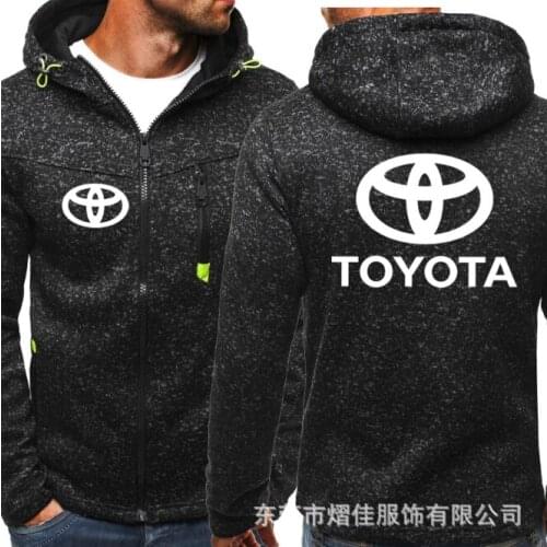 2020 Male Pullover Hoodie Men Hoodies TOYOTA Print Jacket Spring Autumn Drawstring Zipper Hooded Sweatshirt Top Coat