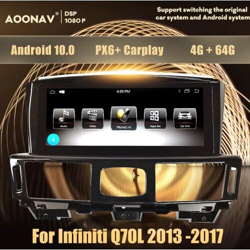 2 din 2din Android 9.0 car radio For Q70L 2013-2017 car stereo radio multimedia player head unit autoaudio GPS navigator