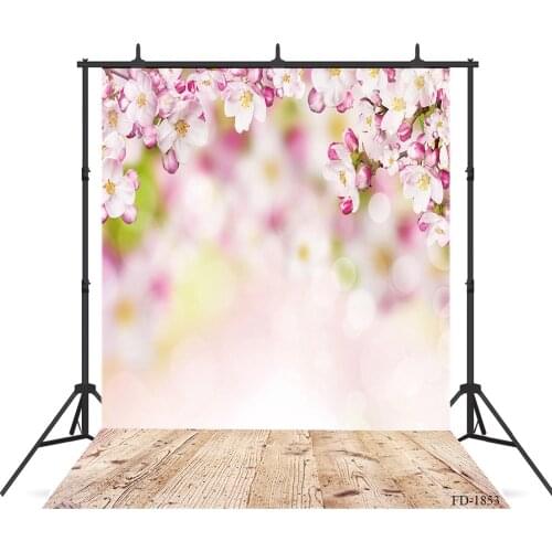 Flower Photography Background Wooden Floor Backdrop For Photo Shoot Child Baby Vinyl Cloth Printed Background Photophone