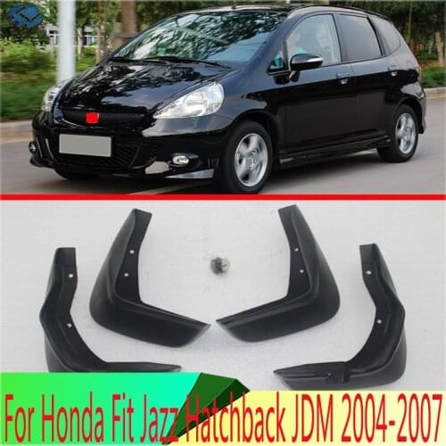 For Honda Fit Jazz Hatchback JDM 2004 2005 2006 2007 Set Molded Mud Flaps Mudflaps Splash Guards Front Rear Mudguards