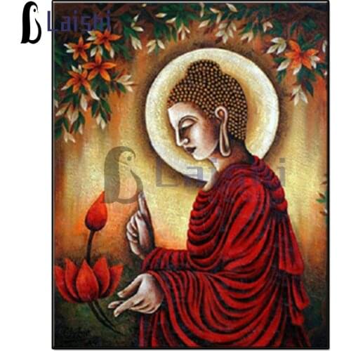 Home art Diamond Painting Religion, buddha, lotus, meditation 5d DIY Diamond Embroidery Square Round Diamond Mosaic rhinestone