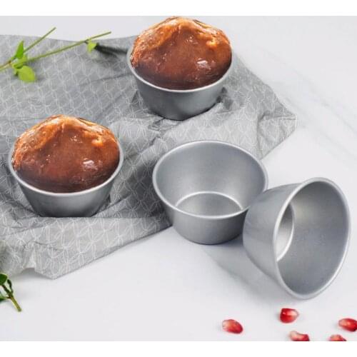 Cake Mould Egg Tart Mold Non-stick Bowl Baking Cup Mould Baking Tool Cylindrical Cake DIY Baking Tray Kitchen Bakery Tools