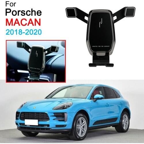 Gravity Car Mobile Phone Bracket Air Vent Mount Support Cell Phone Holder for Porsche Macan Accessories 2018 2019 2020