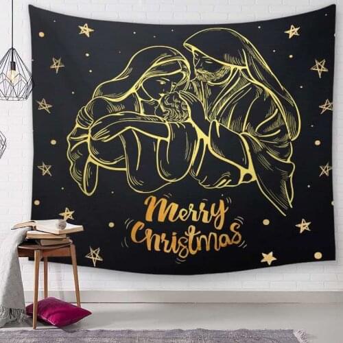 Christmas Art Home Wall Hanging Tapestry Wall Ornamentation Christmas Wall Decor High Quality Tapestry Home Decor