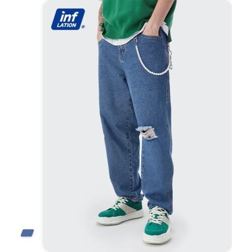 Рваные джинсы для мужчин INFLATION China At AliExpress