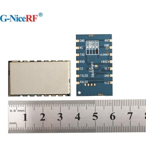 2pcs Lora610 100mW 433MHz TTL Interface 5km long range embedded wireless module +2pcs helical antennas
