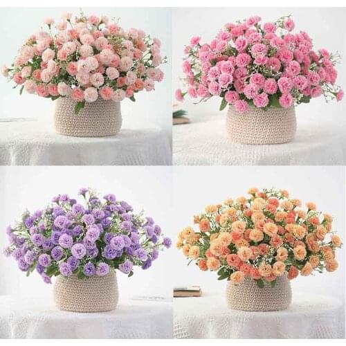 Artificial Flowers Hydrangea Branch Home Wedding Decor Silk Plastic Flower Fake Flower Party Room Decoration
