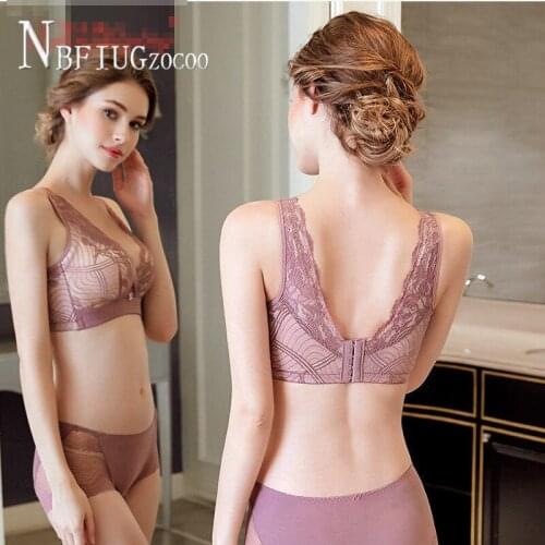2020 Beautiful Back Thin Push Up Wire Free Women Bra Sets Sexy Anti-sagging Female Underwear Sets