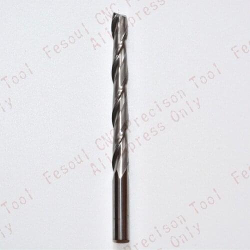 6mm*52mm,1pcs,Free shipping 2 Flutes End Mill,CNC machine milling Cutter,Solid carbide woodworking tool,PVC,MDF,Acrylic,wood