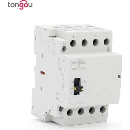 4P 63A 4NO Din Rail Household AC Modular contactor for Household Home Hotel Resturant 400V