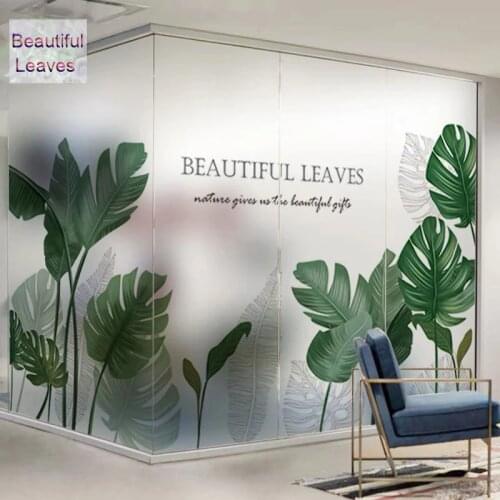 Custom size glass sticker stained with glue opaque Window Film self adhesive vinyl frosted office home Decorative Nordic