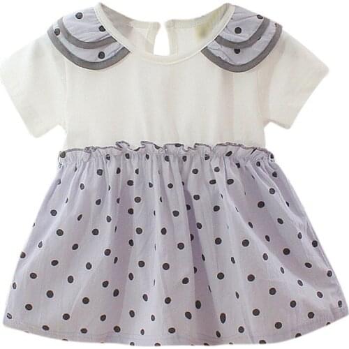 Baby Girl Dresses Summer Girls Cotton Strawberry Dress Infant Girl Sleeveless Solid Color Dress 0-3 Year Baby Birthday Dress