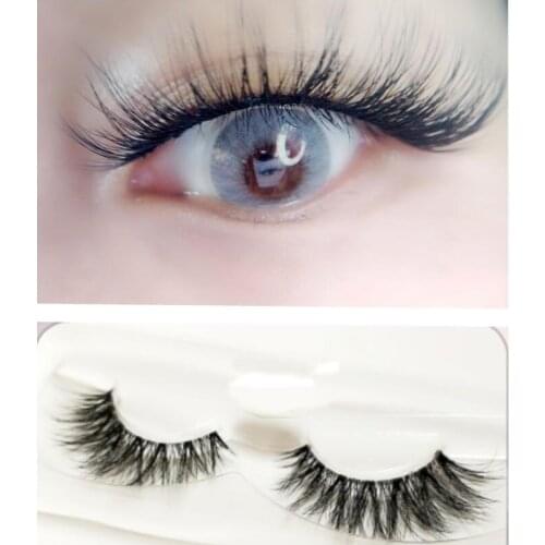NEW 1pair Lashes 3D Mink Strip Lash Reusable False Eyelashes Crisscross Dramatic Lashes Lightweight Invisible Band Eye Lashes