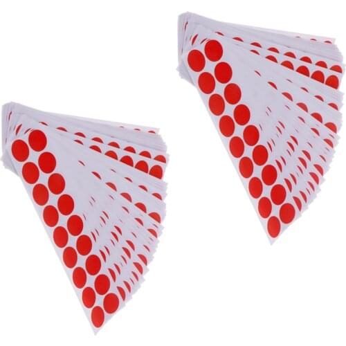 Perfeclan 1800pcs Self Adhesive Target Paster Shooting Red