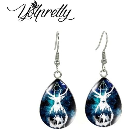 2021 New Classical Movie Characters Animals Silhouette Tear Drop Earrings Handcraft Fish Hook Earrings