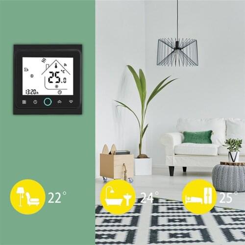 NEW WiFi Smart Thermostat Water Gas Temperature Controller APP Control Black
