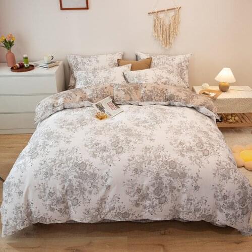 Spring Floral Leaves and Wildflowers Duvet cover Girls 3/4pcs 100%Cotton Soft Bedding Set Bed sheet Pillowcases Twin Full Queen