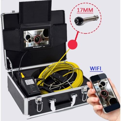 WI-FI Connection Support DVR Recording Video 7inch TFT LCD MNITOR 100m Cable Long Battery Portable Endoscope Inspection Camera