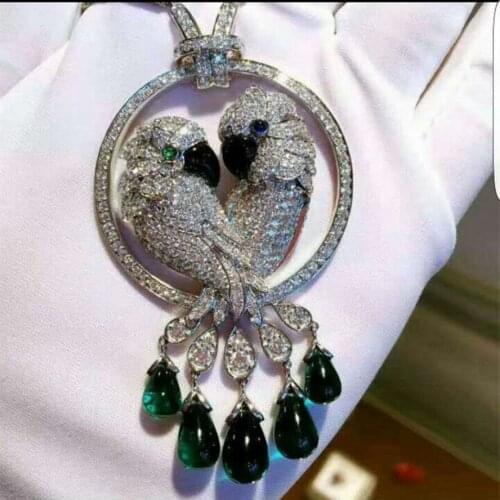 Xc472 Luxury Designer Fashion 925 Sterling Silver Jewelry zirconia star shape cf