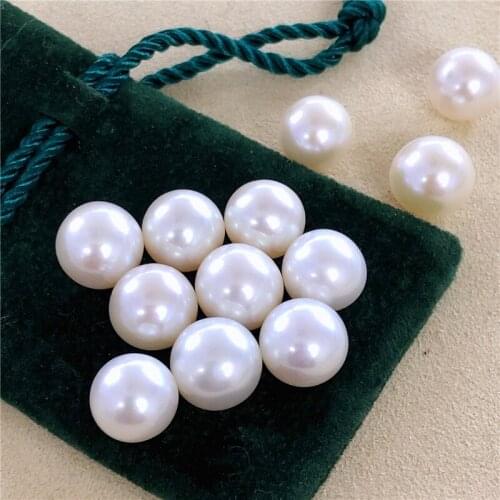High Quaility 5.5-6mm Round Pearl Half Hole Drilled 100% Natural Freshwater Loose Pearl for Pendant