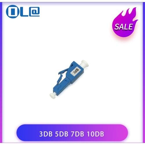 10PCS/Lot Attenuator 3dB 5dB 7dB 10dB LC Fiber Optic Attenuator Plug-In Connector Single Mode Fixed Optical Application