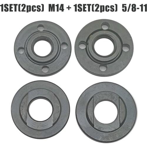 4Pcs/Set M14 M16 Thread Angle Grinder Flange Lock Nuts Power Tool Grinder Grinder Replacement Accessories