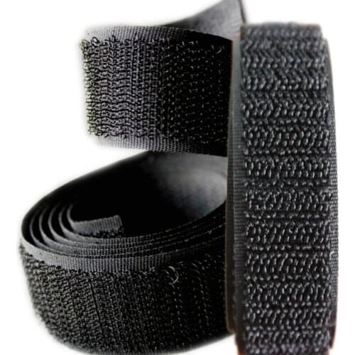 5pair meters pack 1 inch 3/4 inch Sew-On Hook and Loop fastener grip tape No-Pilling LOOP color black craft sewing & repairs