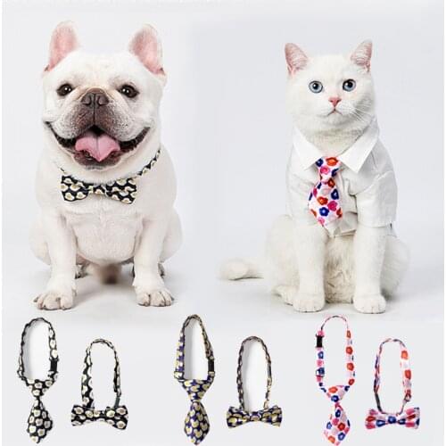 Dogs Accessories For Cats Dog Bow Tie Collar Grooming Hair Bows Butterfly Ribbon Things Fashion Young Goods Pet French Bulldog