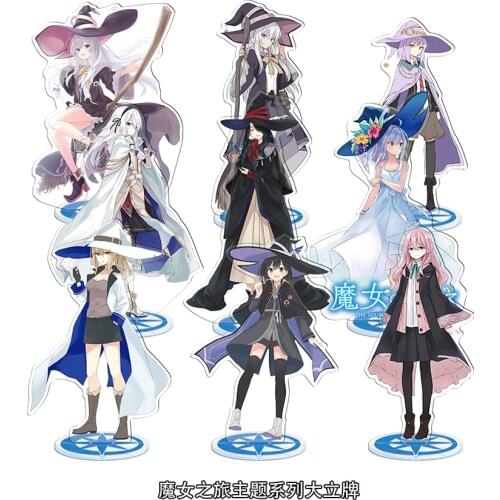 Anime Wandering Witch: The Journey of Elaina Fran Acrylic Stand Figure Model Plate Display Desk Decor Cosplay Cartoon Cute Toys