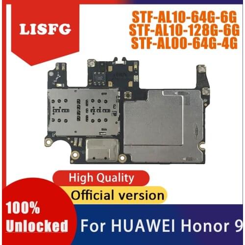 Free Shipping,100% Unlocked 64GB 128GB For HUAWEI Honor 9 Motherboard,STF-AL10 STF-AL00 For HUAWEI Honor 9 Logic Main Board