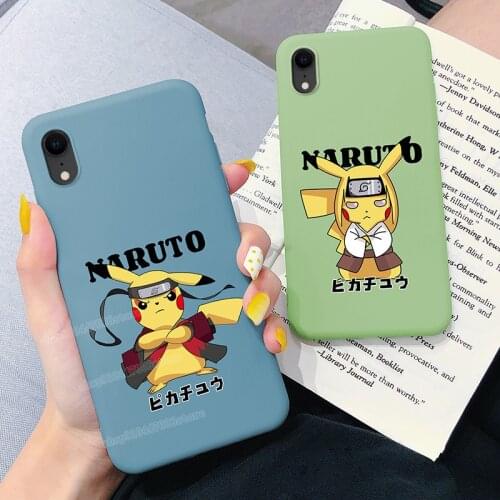 Pokemon Pikachu Anime Mobile Phone Case for IPhone 11case 11 Pro Cases Cartoon Thin Silicone All-inclusive Soft Shell Matte