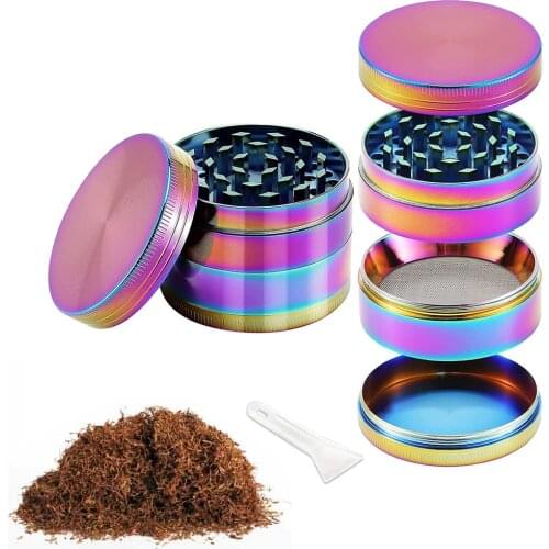 Zinc Alloy Manual Hand smoking Accessories Easy Dry Herb Herbal Weed Tobacco Hemp Pepper Pot Spice Mill Grinder Crusher Machine