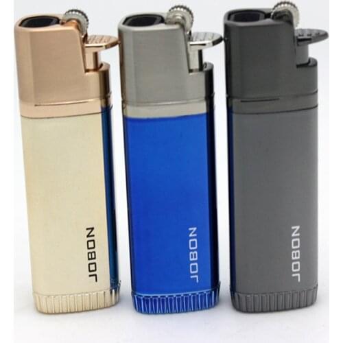 Double Fire Jet Butane Lighter Torch Turbo Cigar Pipe Lighter Cigarette 1300 C Fire Windproof No GAS