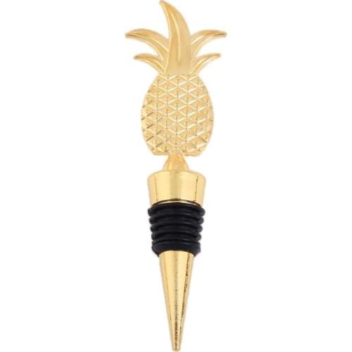 Elegant Pineapple Champagne Red Wine Bottle Stopper Vacuum Sealed Twist Valentines Wedding Favors Gift
