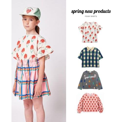 Gaussenruiwei Girls' Printed T-Shirts