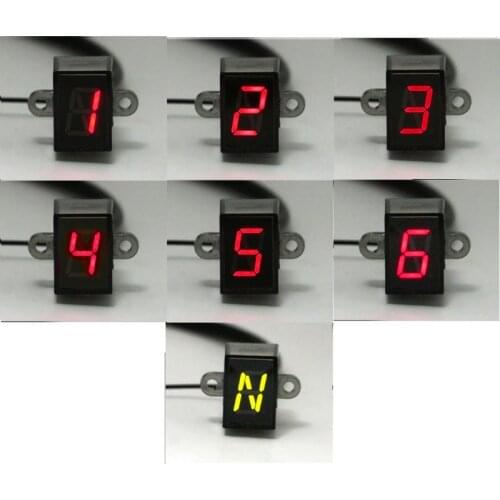 6-Speed Display Motor Gear Indicator Digital Waterproof Indication Universal Off-Road Motocross Light Neutral Spare Parts #620