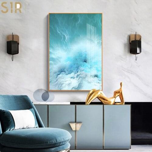 Ocean Wave Landscapes Canvas Painting Seascape Nordic Posters and Prints Home Decoration Living Room Wall Art Pictures Unframed