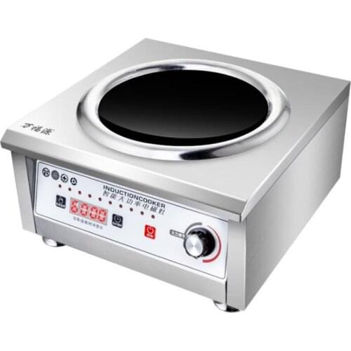 Commercial Induction Cooker 6000W 220V Concave High Power Canteen Hotel Kitchen