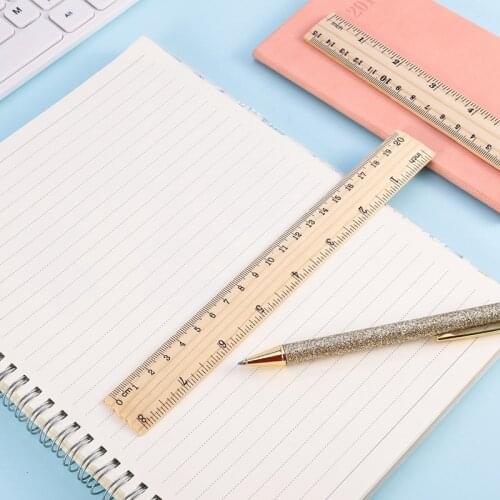 2021 new 15cm-30cm wooden ruler teaching AIDS wooden ruler - pre-15cm; 20cm, 30cm 4 PCS in total 12 packs - wooden ruler